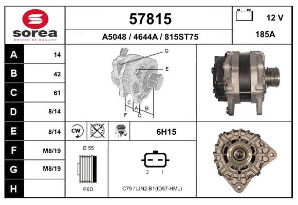 Alternateur EAI 57815