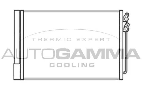 Condenseur, climatisation AUTOGAMMA 105536