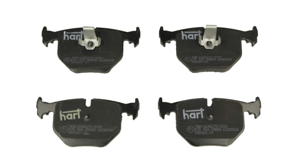 Kit de plaquettes de frein, frein à disque HART 215 924