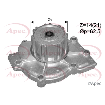Pompe à eau, refroidissement du moteur APEC AWP1466