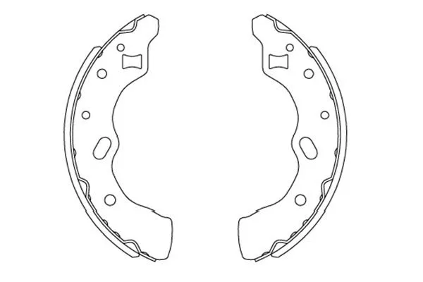 Jeu de mâchoires de frein KAVO PARTS KBS-5406