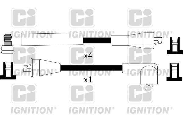 Kit de câbles d'allumage QUINTON HAZELL XC256