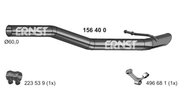 Tuyau d'échappement ERNST 156400