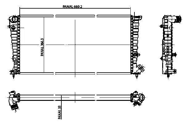 Radiateur, refroidissement du moteur ORDONEZ 1020848809