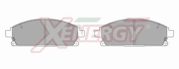 Kit de plaquettes de frein, frein à disque AP XENERGY X40799