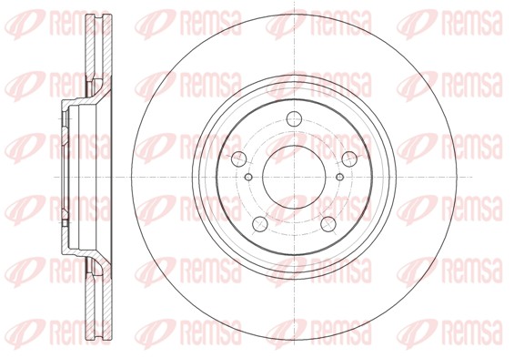 Disque de frein REMSA 61329.10