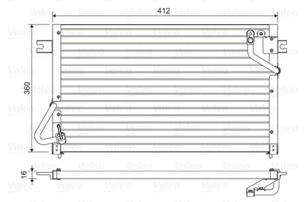 Condenseur, climatisation VALEO 814476