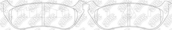 Kit de plaquettes de frein, frein à disque NiBK PN0379