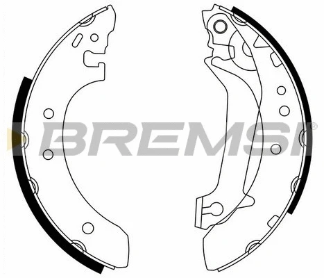 Jeu de mâchoires de frein BREMSI GF0236