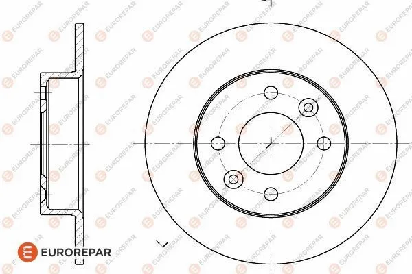 Disque de frein EUROREPAR 1618866680