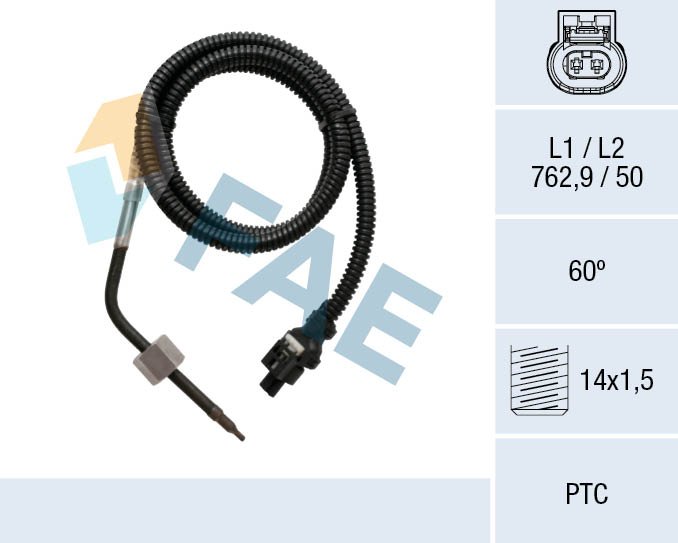 Capteur, température des gaz FAE 68041
