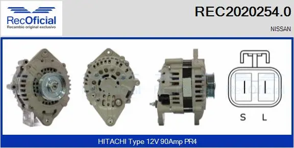 Alternateur RECOFICIAL REC2020254.0