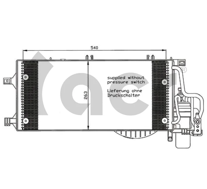 Condenseur, climatisation ACR 300587