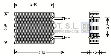 Évaporateur climatisation BUGOBROT 70-FDV022