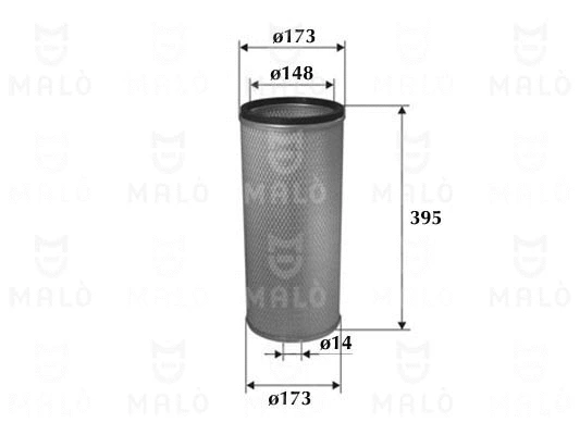 Filtre à air secondaire AKRON-MALÒ 1500255