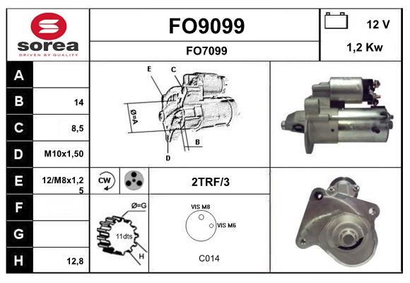 Démarreur SNRA FO9099