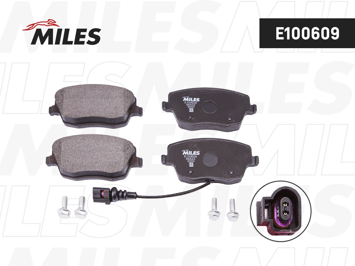 Kit de plaquettes de frein, frein à disque MILES E100609