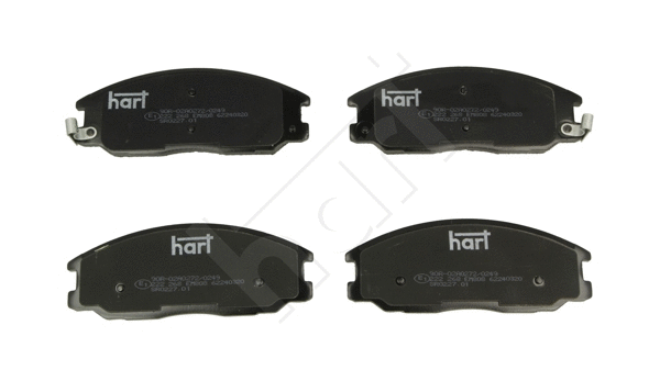 Kit de plaquettes de frein, frein à disque HART 222 268