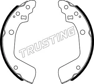 Jeu de mâchoires de frein TRUSTING 111.254