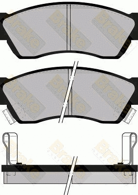 Kit de plaquettes de frein, frein à disque Brake ENGINEERING PA576