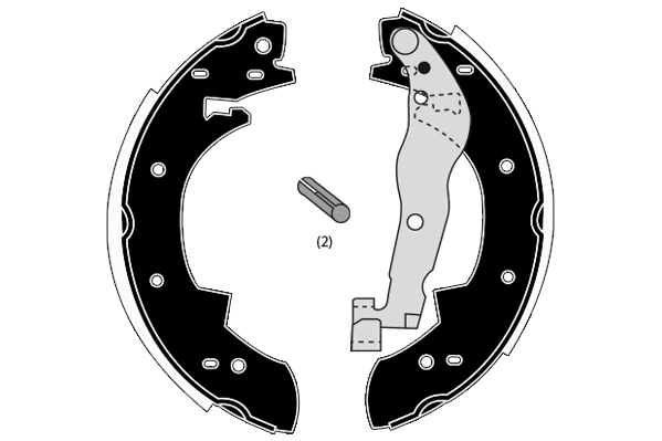 Jeu de mâchoires de frein RAICAM RA23330