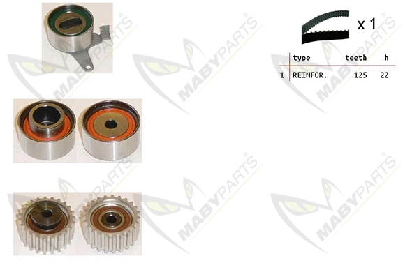 Kit de courroie crantée MABYPARTS OBK010456