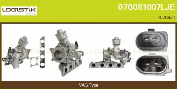 Turbocompresseur, suralimentation LGK 070081007LJE