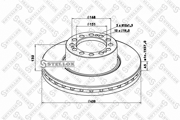 Disque de frein STELLOX 85-00815-SX