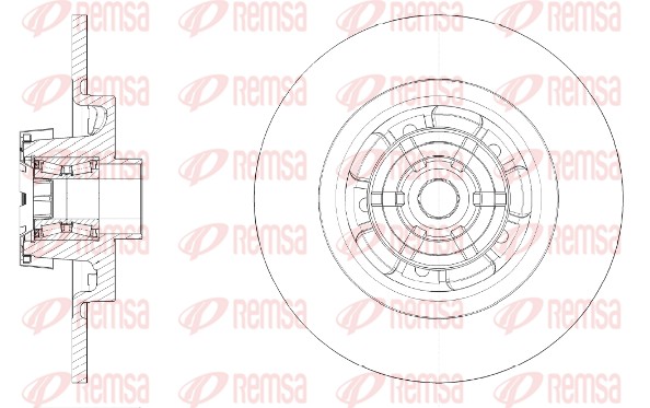 Disque de frein REMSA 61591.20