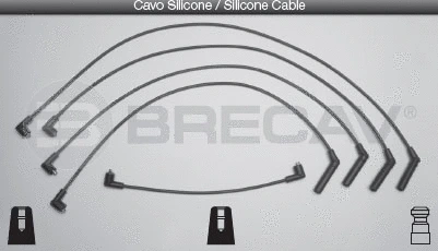 Kit de câbles d'allumage BRECAV 28.504