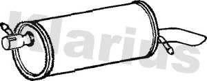 Silencieux arrière KLARIUS 210540