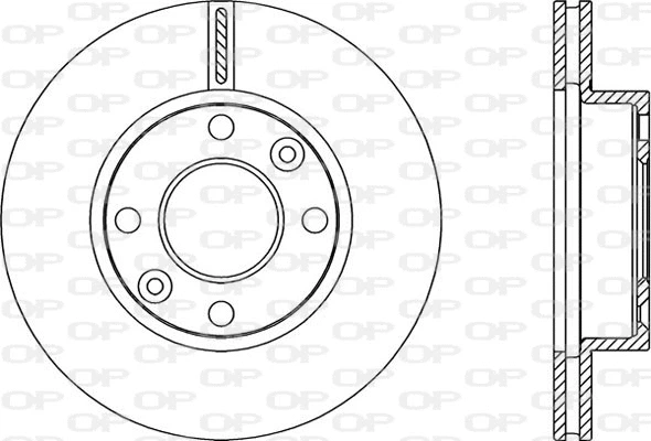 Disque de frein OPEN PARTS BDA2250.20