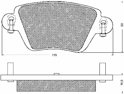 Kit de plaquettes de frein, frein à disque BSF 10724