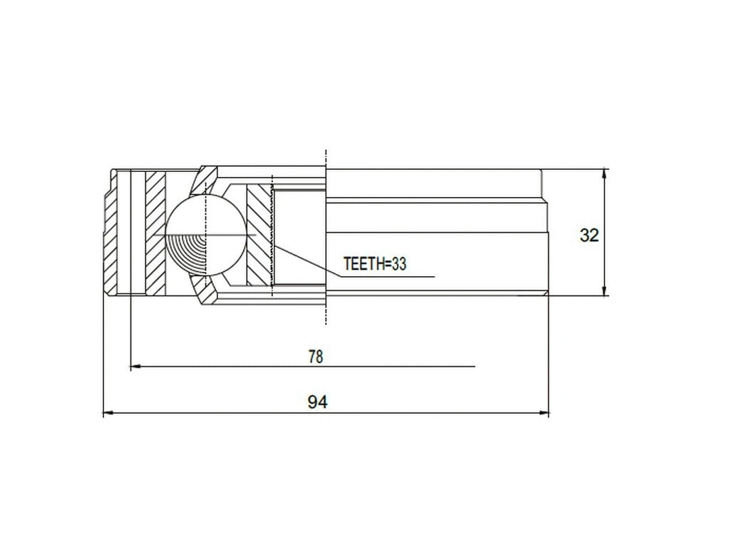 Jeu de joints, arbre de transmission A.Z. Meisterteile AZMT-43-030-1044