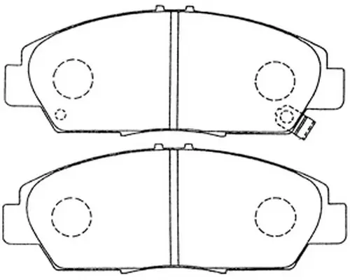 Kit de plaquettes de frein, frein à disque SB BP28293