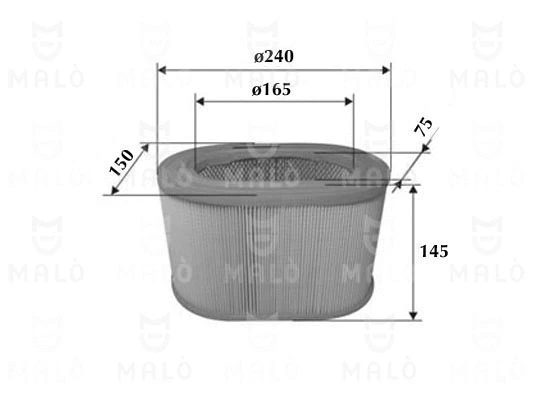 Filtre à air AKRON-MALÒ 1500213