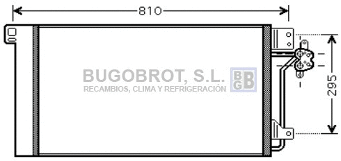 Condenseur, climatisation BUGOBROT 62-VW5236