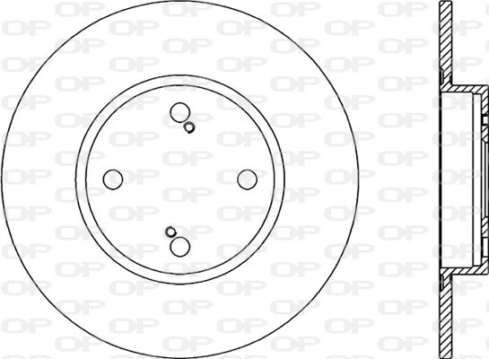 Disque de frein OPEN PARTS BDA2019.10