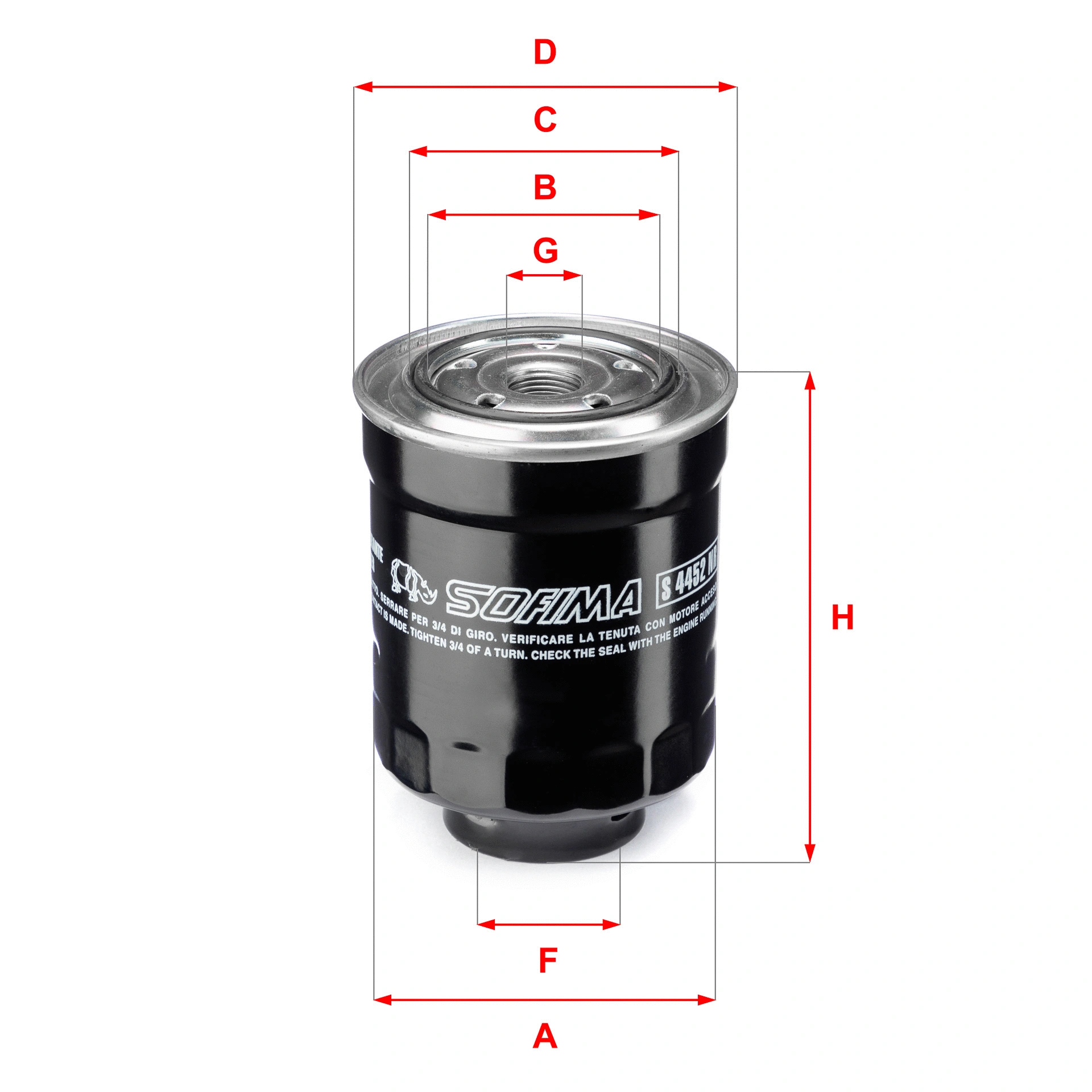 Filtre à carburant SOFIMA S 4452 NR