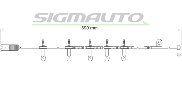 Contact d'avertissement, usure des plaquettes de frein SIGMAUTO WI0606