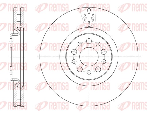 Disque de frein REMSA 6980.10