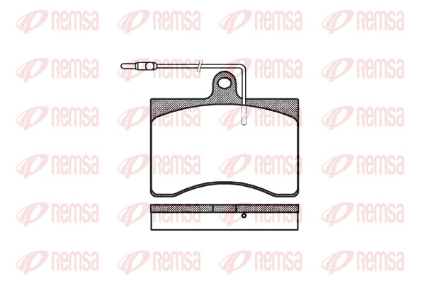 Kit de plaquettes de frein, frein à disque REMSA 0090.04