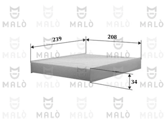 Filtre, air de l'habitacle AKRON-MALÒ 1530981