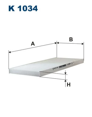 Filtre, air de l'habitacle FILTRON K 1034