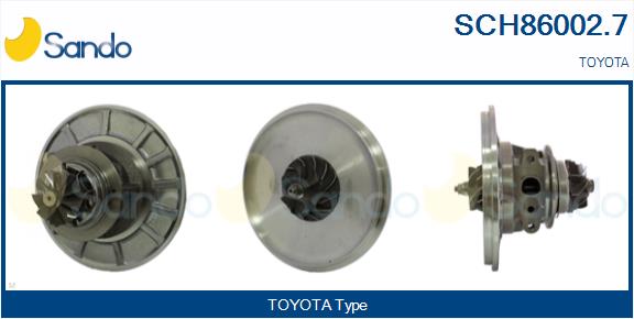 Groupe carter, turbocompresseur SANDO SCH86002.7