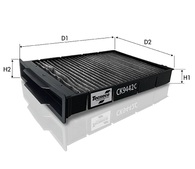 Filtre, air de l'habitacle TECNECO FILTERS CK9442C