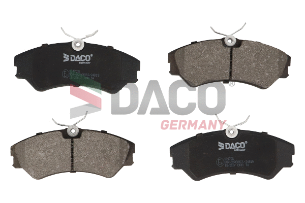 Kit de plaquettes de frein, frein à disque DACO Germany 324728