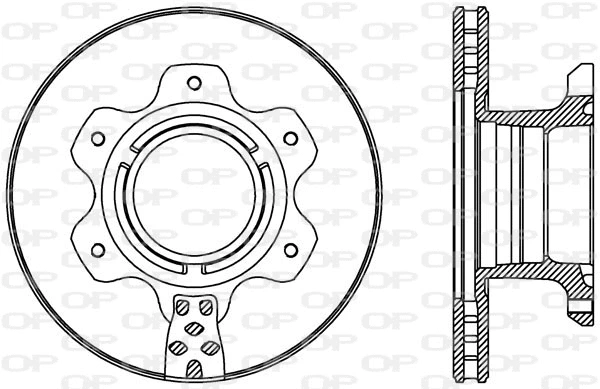 Disque de frein OPEN PARTS BDA2426.20