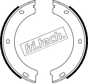 Jeu de mâchoires de frein, frein de stationnement fri.tech. 1079.188