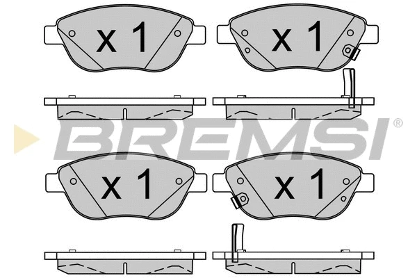 Kit de plaquettes de frein, frein à disque BREMSI BP3523
